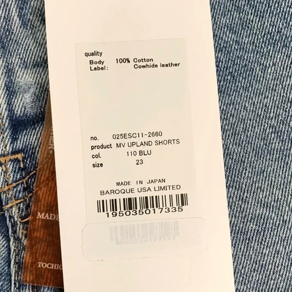 MOUSSY VINTAGE Upland Cut Off Denim Shorts SIZE 23 NWT - Picture 11 of 13